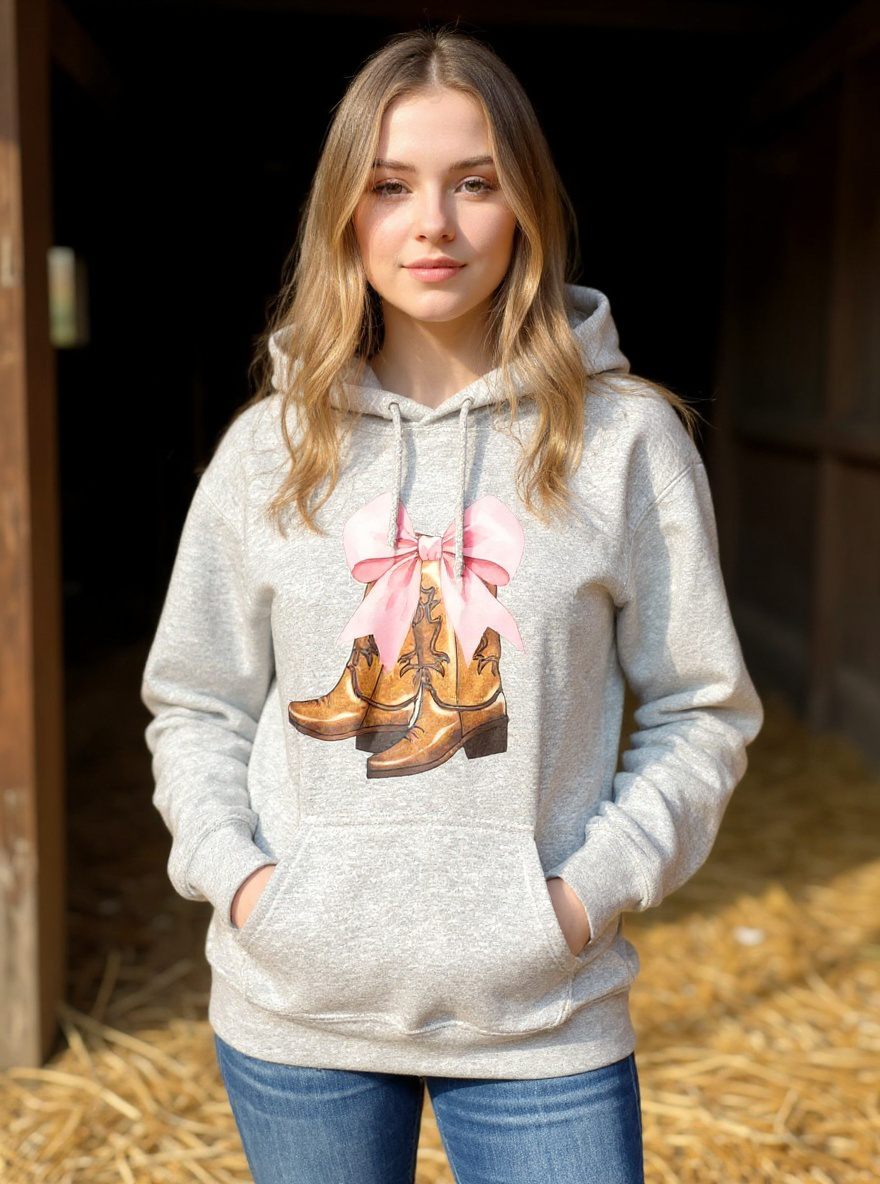 CowGirl boots sweater